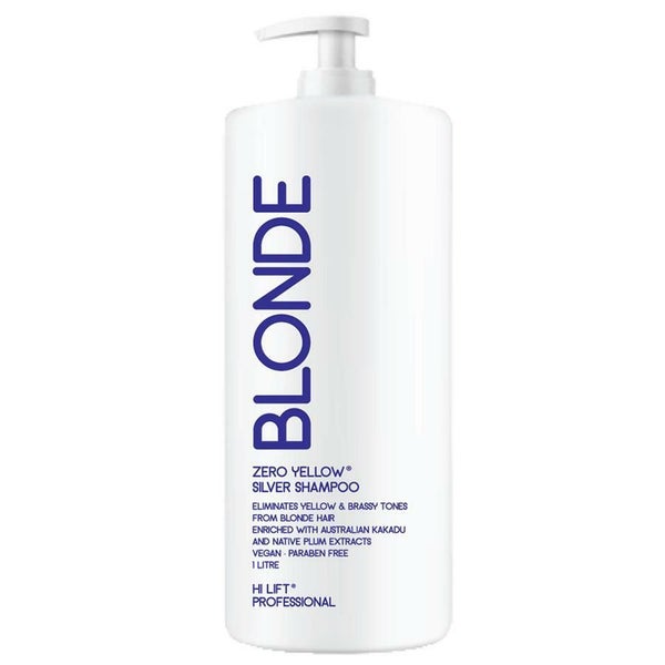 Hi Lift True Blonde Zero Yellow Pure Silver Shampoo- 1L Carousel 1