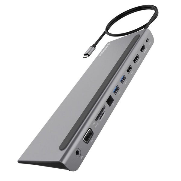 Mbeat 11 In 1 Multiport USB-C Dock HDMI VGA USB-C USB SD Card Port Laptop Dock Carousel 1