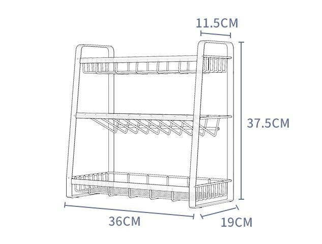 Countertop 3 Tier Spice Rack Organizer Kitchen Storage Holder Shelf Carousel 2