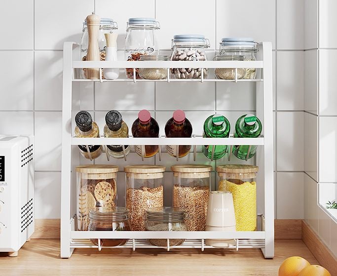 Countertop 3 Tier Spice Rack Organizer Kitchen Storage Holder Shelf Carousel 1