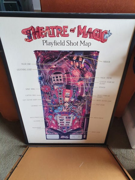 Theatre of Magic Playfield Shotmap (used, framed) Carousel 1