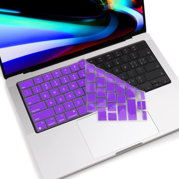 MacBook Air 13 (M4, 2025) A3240 Keyboard Cover Skin [Purple] Carousel 1