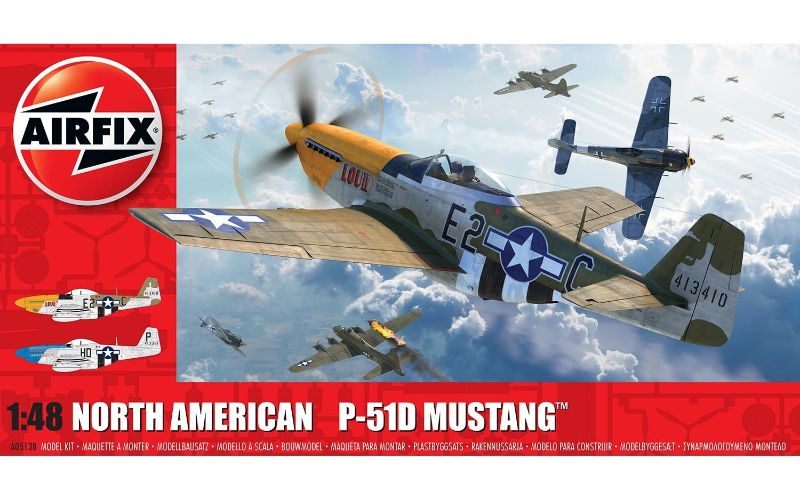 Airfix Kit Model - North American P51-D Mustang (Filletless Tails) Carousel 1
