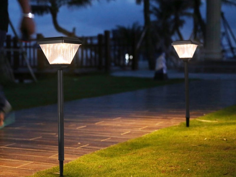 Solar power foot path pole light Carousel 1