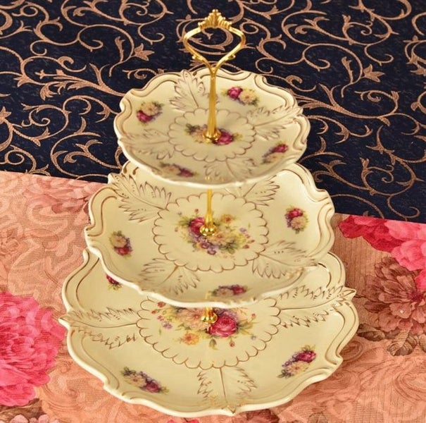 Cake Cupcake Plate Stand Center Handle Fittings Carousel 2