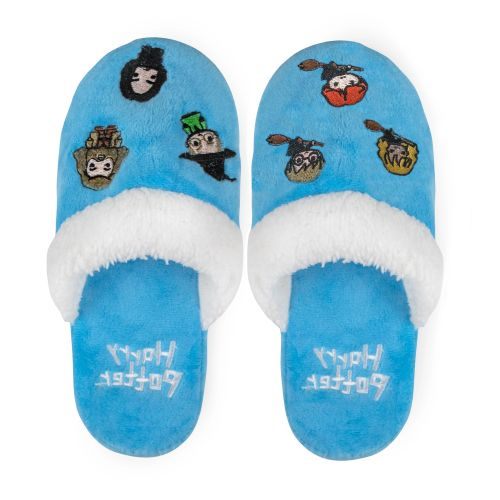 3 X Kids Boys Girls Harry Potter & Friends Hogwarts Kawaii Slippers Light Blue Carousel 2