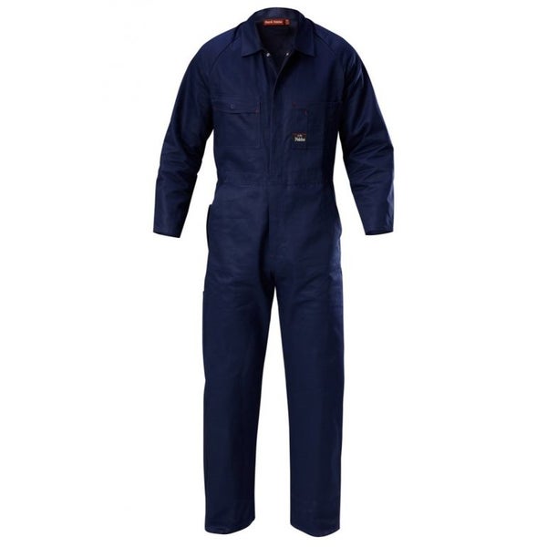 Mens Hard Yakka Foundations Cotton Drill Coverall Navy Y00010 Carousel 1
