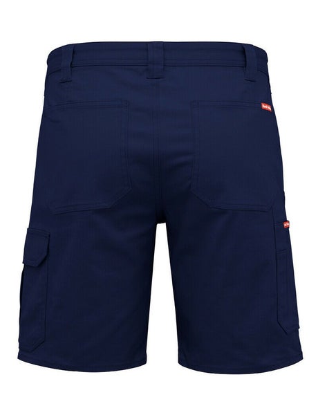 2 X Mens Hard Yakka Core Basic Stretch Drill Cargo Short Navy Y05067 Carousel 2