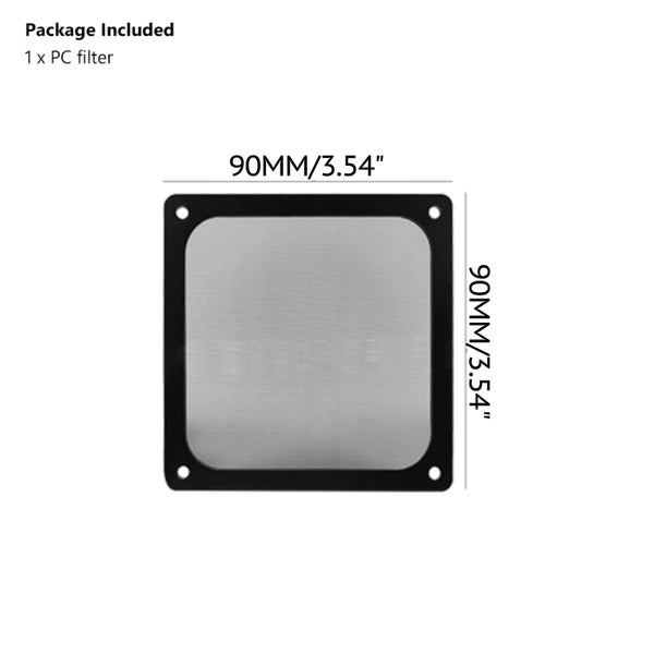 9CM 12CM 14CM Magnetic Frame Black Mesh Dust Filter PC Cooler Fan Filter Magnet Carousel 1