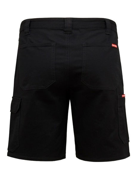 2 X Mens Hard Yakka Core Basic Stretch Drill Cargo Short Black Y05067 Carousel 2