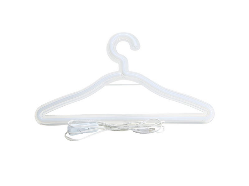 One White LED Neon Light Clothes Hanger Lamp Carousel 3