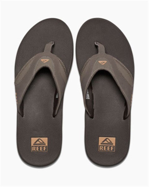 Reef Fanning Mens Jandal Brown Carousel 1