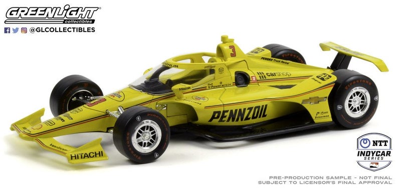 Greenlight Collectibles 1:18 GL-11127 2021 NTT Indy Car #3 McLaughlin Carousel 2