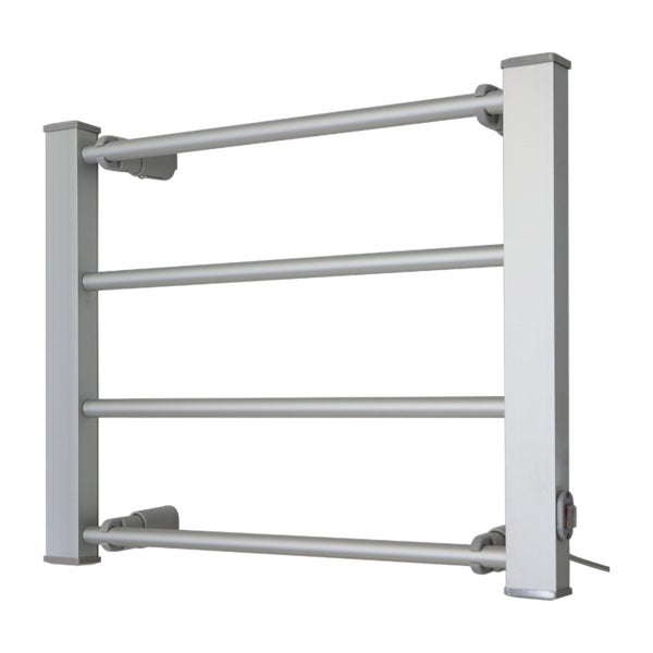 Pronti Heated Towel Rack Electric Bathroom Towel Rails Warmer E60W Silver Carousel 1