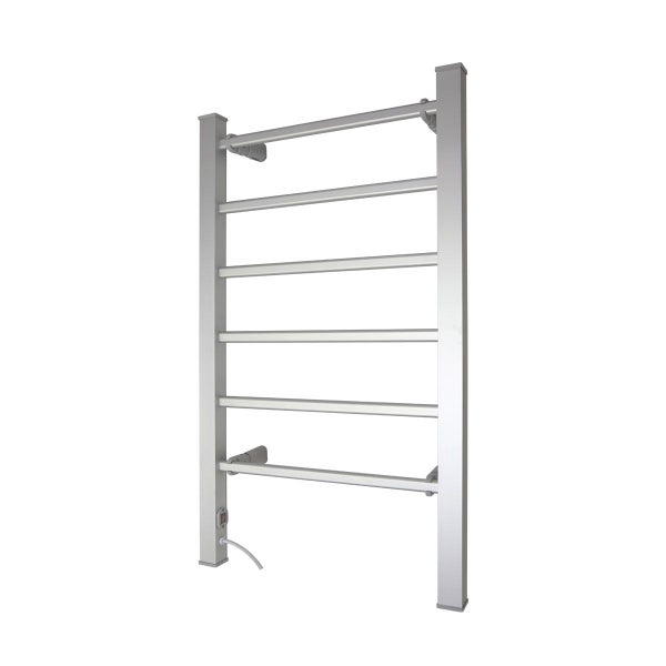 Pronti Heated Towel Rack Electric Bathroom Towel Rails Warmer E100W Silver Carousel 1