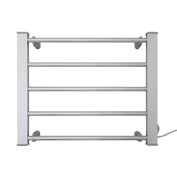 Pronti Heated Towel Rack Electric Bathroom Towel Rails Warmer E90W Silver Carousel 2