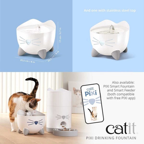 CATIT PIXI CAT FOUNTAIN 2.5L BLUE Carousel 6