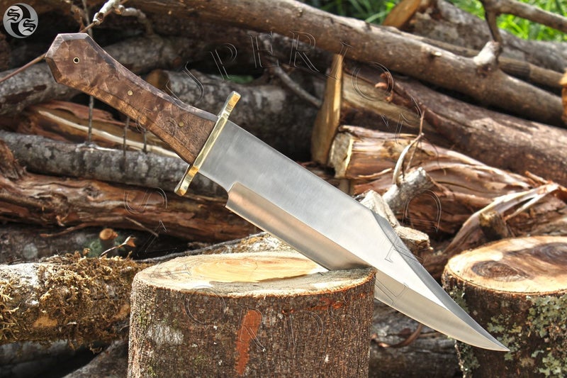 Coffin Hilt Bowie - D2 Tool Steel Carousel 6