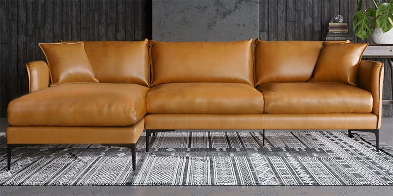 Promotion special: Como Top Grain Leather Left-Facing Sectional Carousel 1