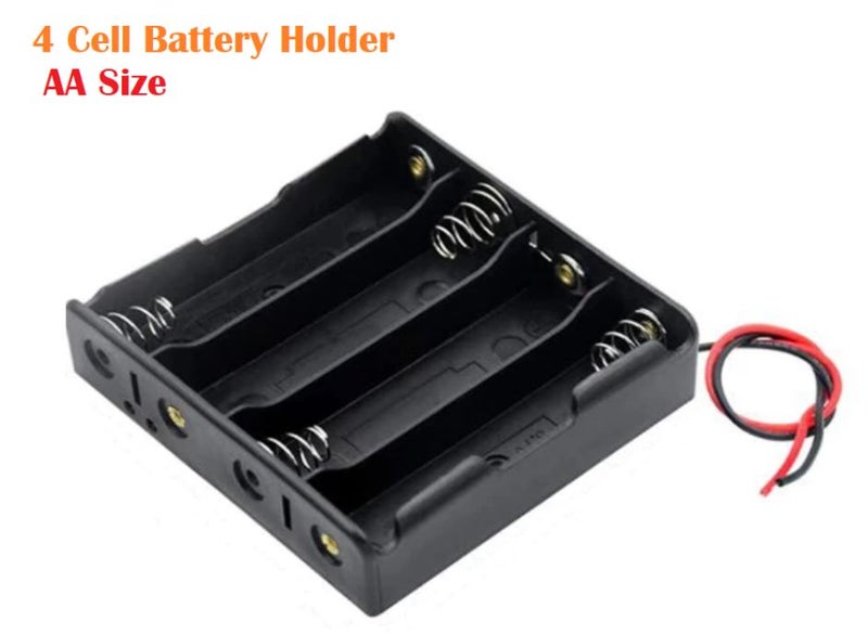 Battery Holder 4x AA / 4 Slot / Battery Storage Box / Battery Case Carousel 1