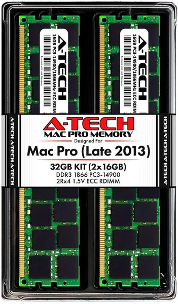 32 GB RAM for Mac Pro Late 2013 (2x 16GB DDR3) 1866Mhz RAM Memory Upgrade Kit Carousel 1