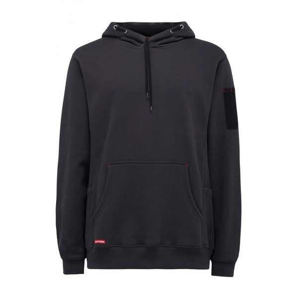 2 X Mens Hard Yakka Brushed Fleece Hoodie Jumper Charcoal Y19326 Carousel 1