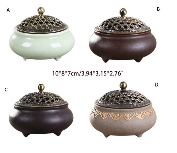 Coil Incense Bowl, Holder for Meditation, Relaxation, Calmness, Energy Cleanse Carousel 1