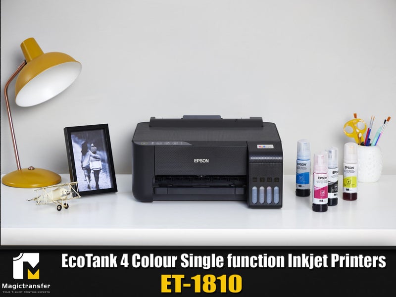 EcoTank 4 Colour Single function Inkjet Printers ET-1810 Ideal for sublimation Carousel 1