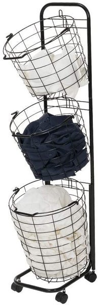 3-Tier Storage Basket Cart- White New Carousel 5