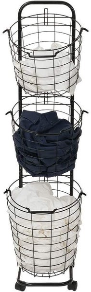 3-Tier Storage Basket Cart- White New Carousel 2