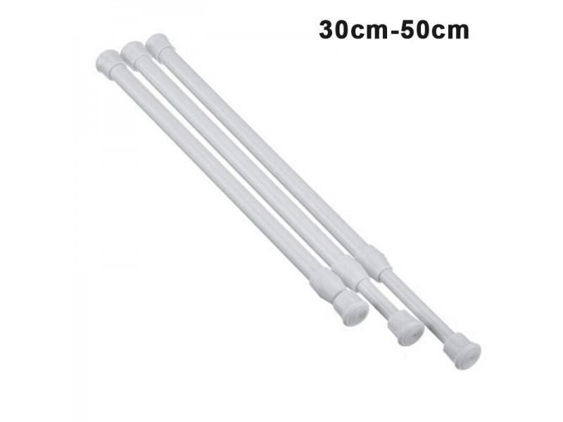 Curtain Rail Pole Rod Telescopic High Carbon Steel For Bathroom Net Voile Carousel 1