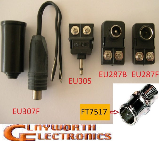 TV Freeview UHF Terrestrial FM Stereo Balun Adapter Male Femal F Type 1x Choice Carousel 1