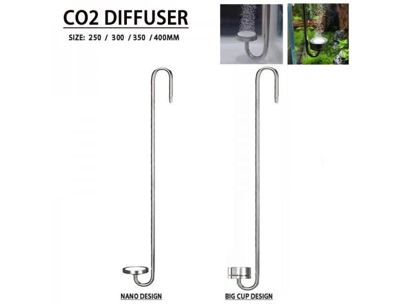 ZRDR Aquarium CO2 Diffuser Stainless Steel Material Atomizer Ceramic Disc Carousel 2