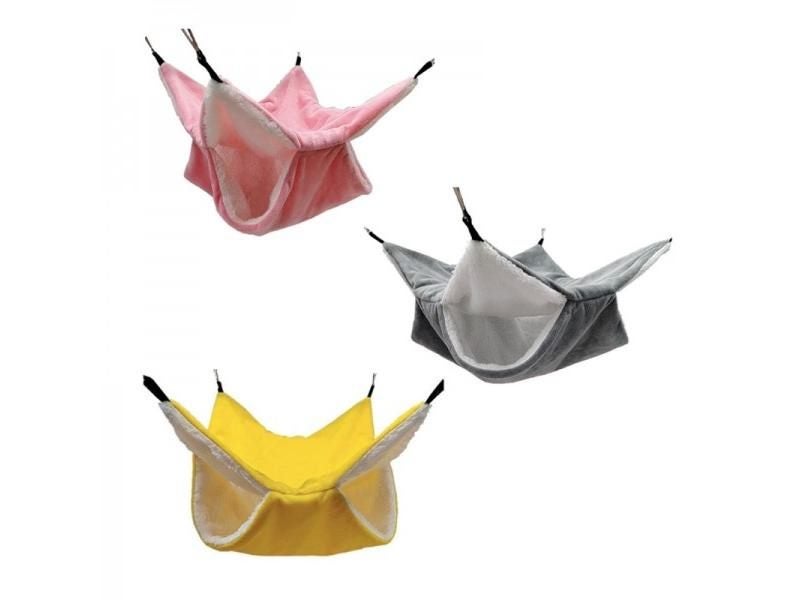 Plush Hamster Hammock For Squirrel Ferret Rabbit Pet Bed Double Layer Thicken Carousel 2