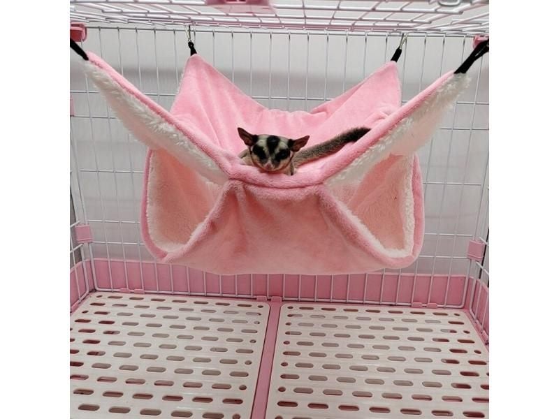 Plush Hamster Hammock For Squirrel Ferret Rabbit Pet Bed Double Layer Thicken Carousel 1