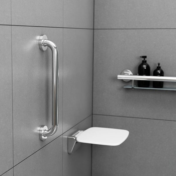 Evekare Concealed Flange Safety Grab Bathroom Hand Rail Pull Bar Handle 450mm SS Carousel 8