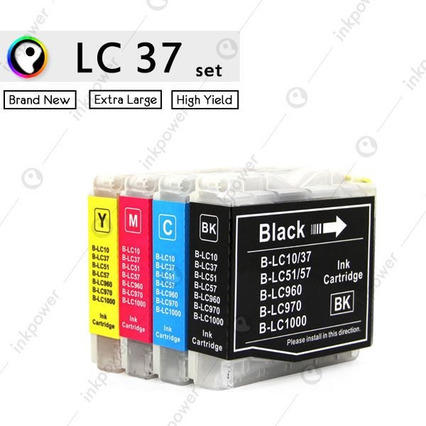 Premium compatible Brother LC37 LC57 XL Rainbow Pack Carousel 1