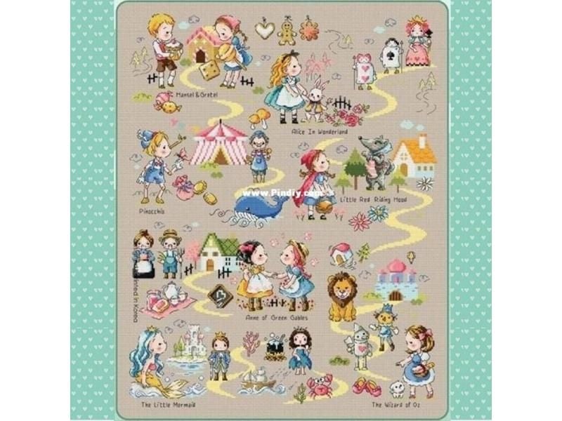 G131 Stich Cross Stitch Kits Craft Packages Cotton Fabric Floss Counted New Carousel 1