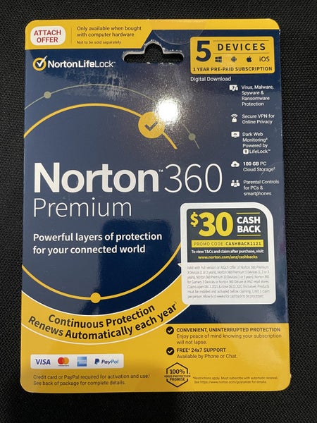 Norton 360 Premium 100GB 5 Device 12 Month Subscription Carousel 2