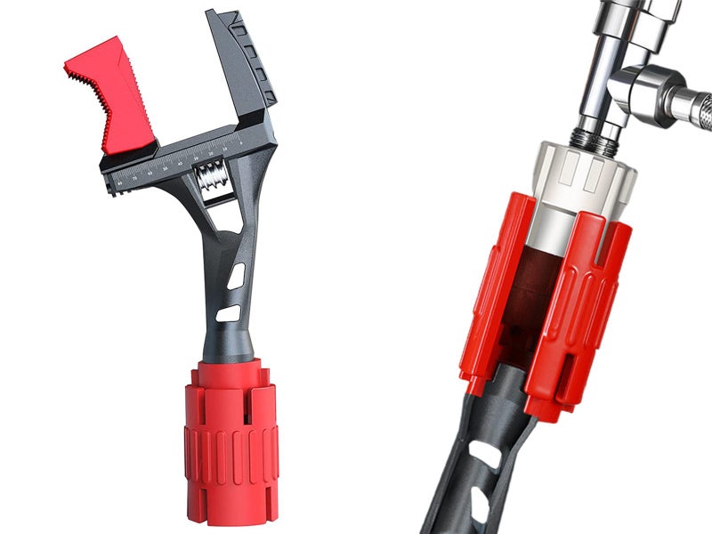 3 In 1 Adjustable Wrench Large Opening Spanner Wide Jaw Plumbing Repair Tool Carousel 1