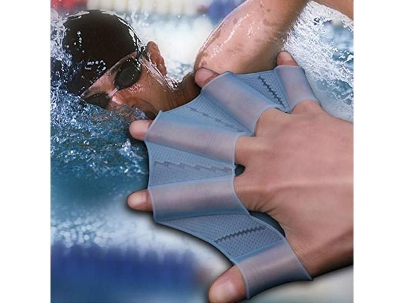1Pair Hot Sale Unisex Frog Type Silicone Girdles Swimming Hand Fins Flippers Carousel 1
