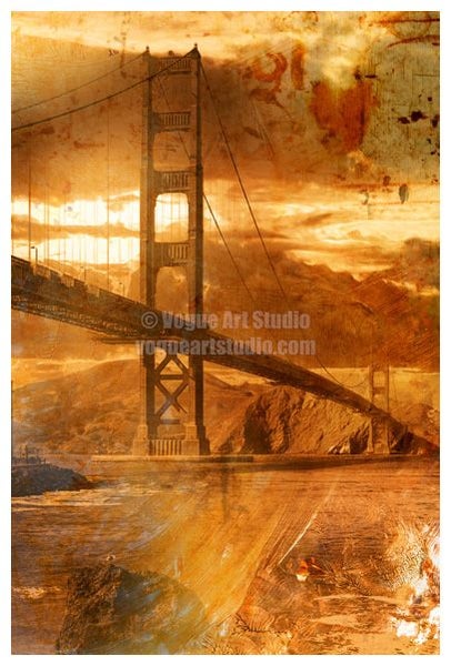 Golden Gate Artwork - Limited-Edition Print - 200mm x 300mm Carousel 1