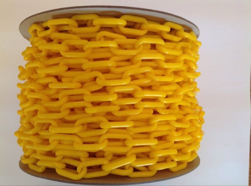 6mm Yellow Plastic Chain - 40m rolls Carousel 1