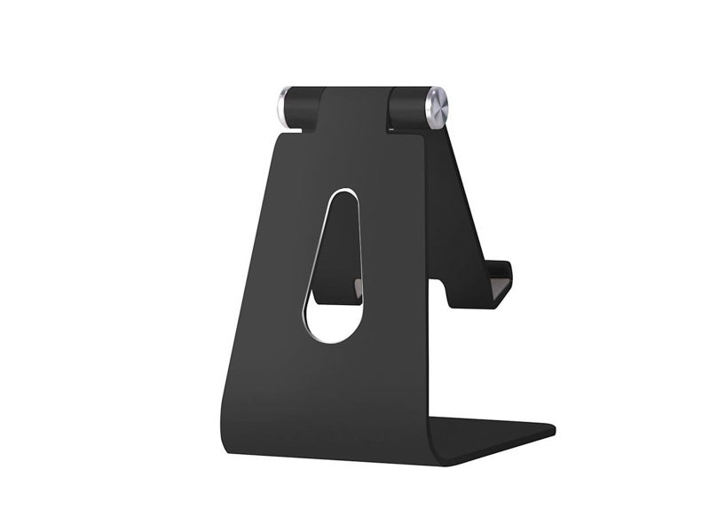 Desktop Phone Holder Aluminum Stand For iPhone, Samsung, Tablet (Black)62950006614785114