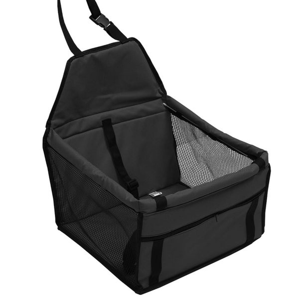 Pet Car Booster - Seat Carrier Clip In Safety Box Foldable Black Blue Cat Dog Carousel 1