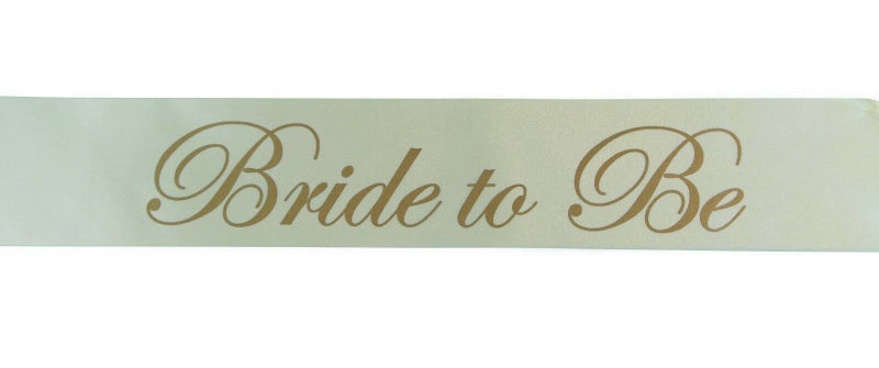 Sashes Hens Sash Party Ivory/Gold - Bride To Be Carousel 2