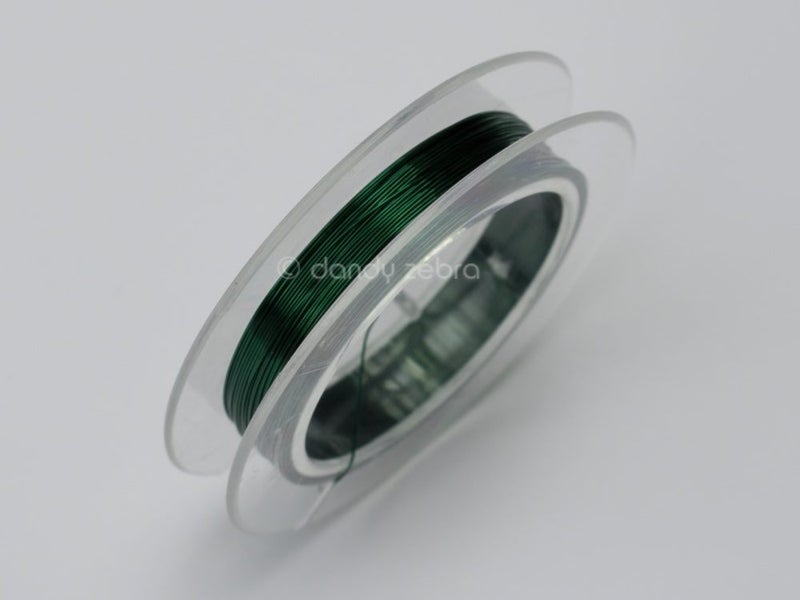 Jewellery / Jewelry Wire - 0.3mm thick - Green Carousel 1