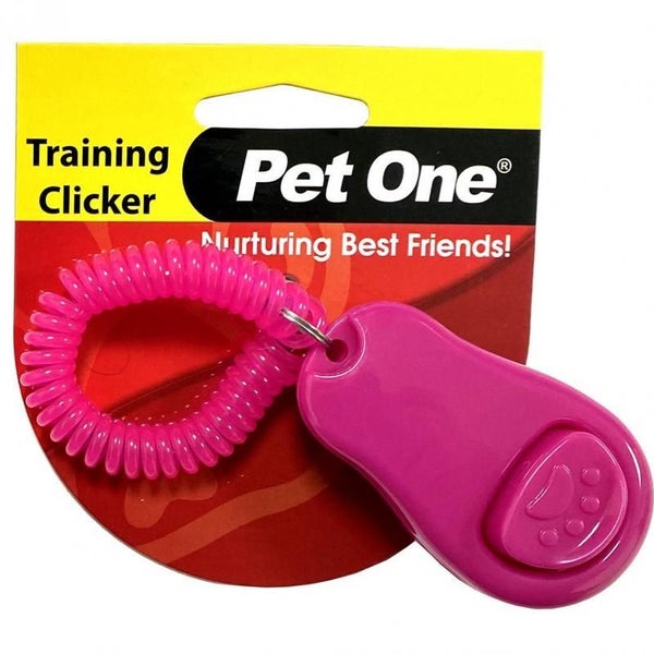 Pet One - Dog Training Clicker Pink Carousel 1