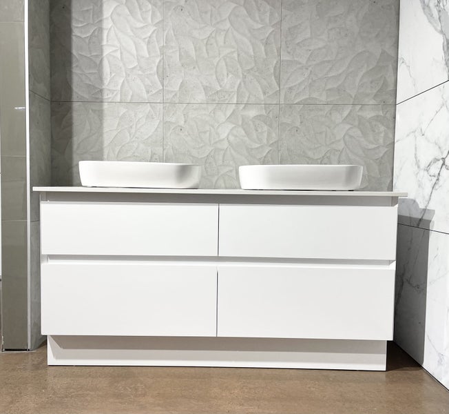 Floor Standing Vanity with Double Sit on Top Basin GINA-1500WD Carousel 1