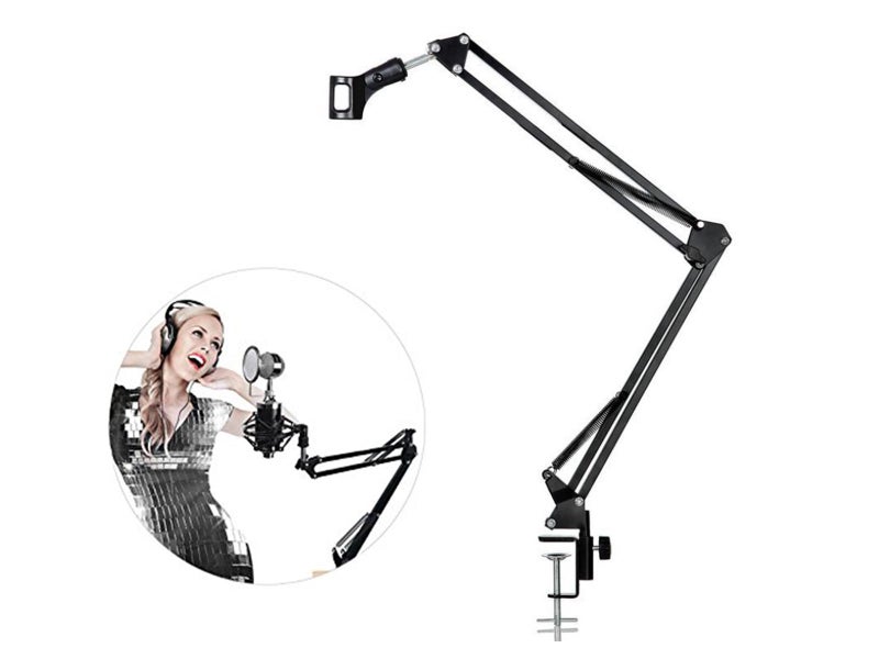 Microphone Suspension Boom Scissor Arm and Pop Filter SET63668762656898113